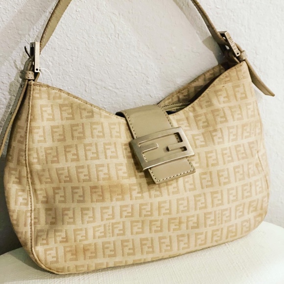 SOLD!!!!! SOLD!!! Vintage Fendi monogram canvas shoulder bag! - Picture 1 of 3